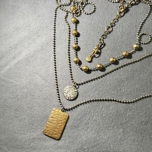 CAbi Gold and Silver Multi-Layer Necklace